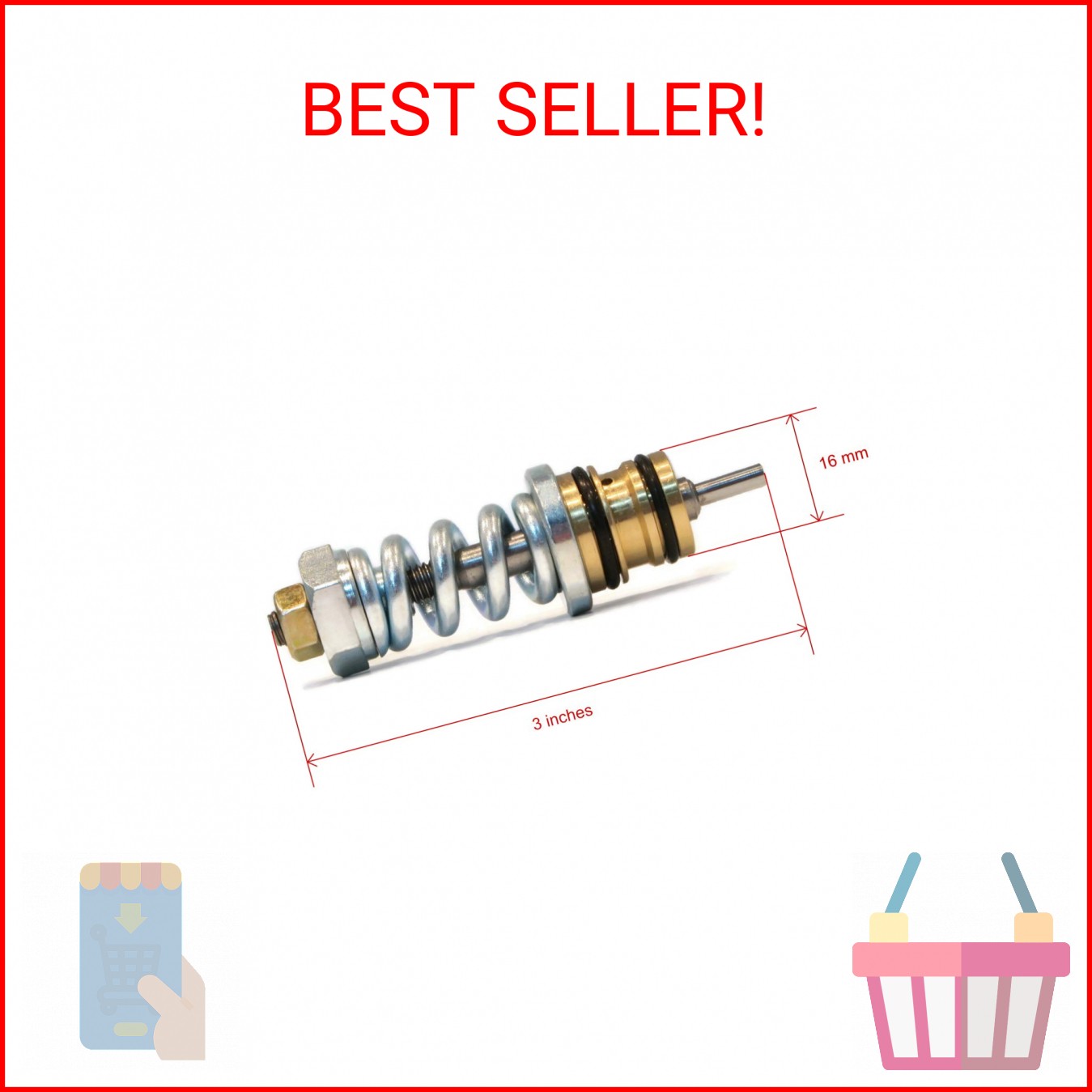Himore Unloader Valve fits Many Sears Craftsman & Generac Pressure Washer Pumps