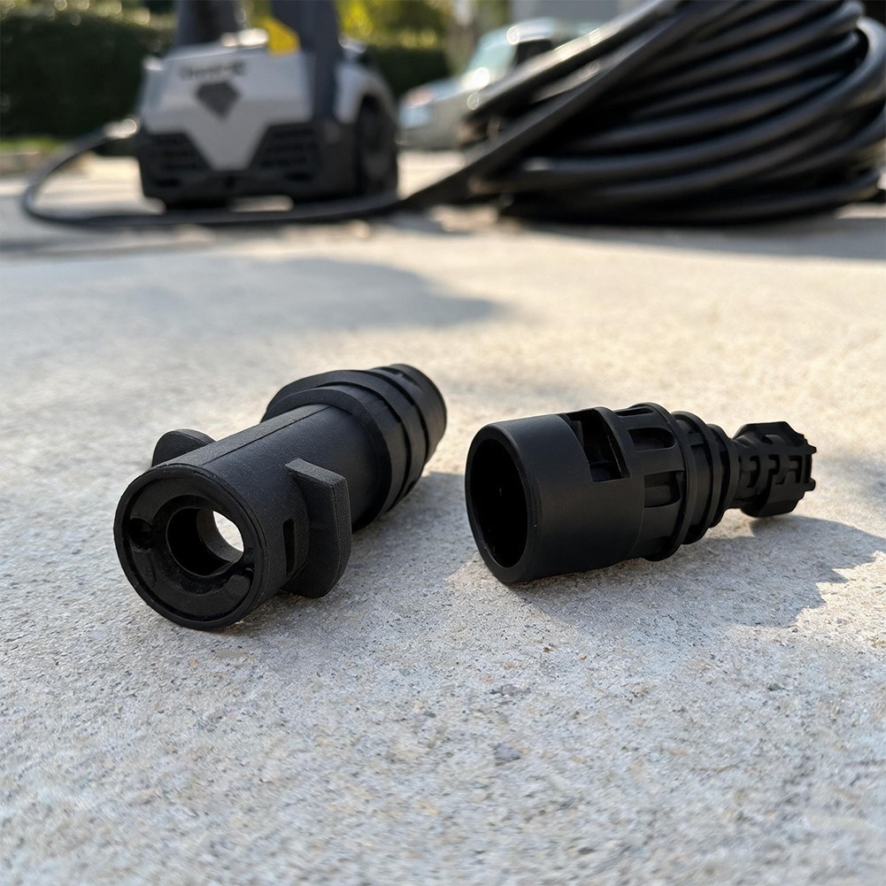 High Pressure Cleaner Adapter Set 2 pcs ABS for Karcher For Lavor Equipment
