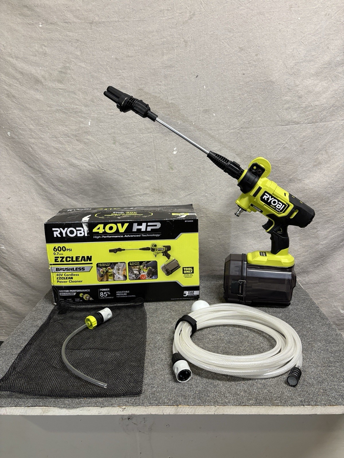 RYOBI 40V HP Brushless EZClean 600 PSI Power Cleaner (Tool-Only) RY124050