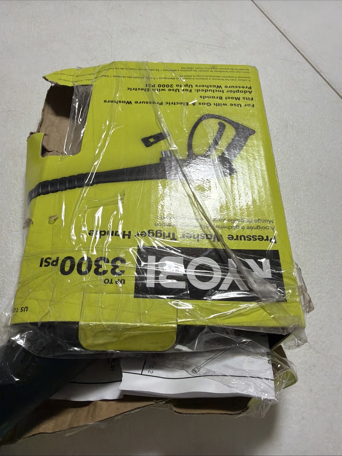 RYOBI 3,300 PSI Pressure Washer Trigger Gun Kit