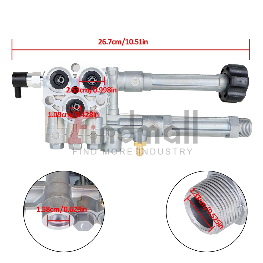 Pressure Washer Pump Head AR42940 AR43061 2700 PSI AR For RMW2.2G20D SRMW2.2G26
