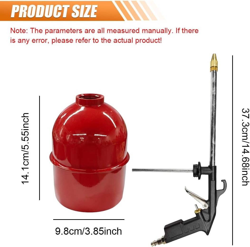 Car Air Engine Cleaning Spray Gun, High-Pressure Air Nozzle Blow Gun with 1-L…
