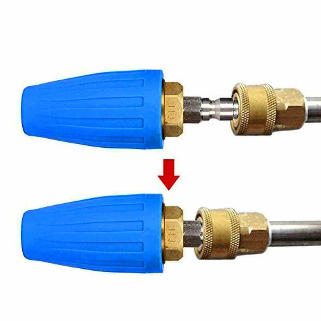 3600/4000PSI 1/4″ High Pressure Washer Rotating Turbo Nozzle Spray Tip 2.5/4 GPM