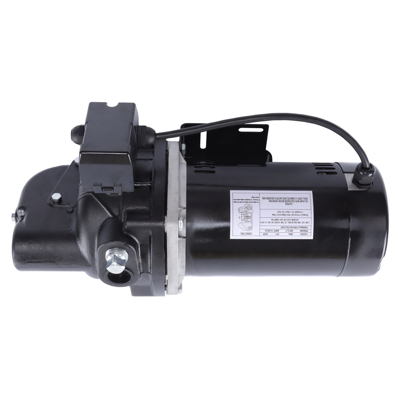 Cast Iron SWS75 3/4 HP Shallow Well Jet Pump Single Phase 510 GPH 115/230V