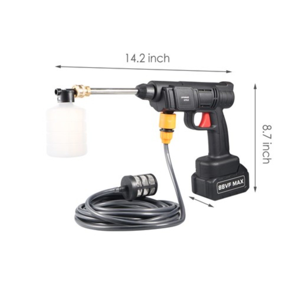 Portable Water Gun High-Pressure – 2 Batteries 10-Cell, Car Wash Use