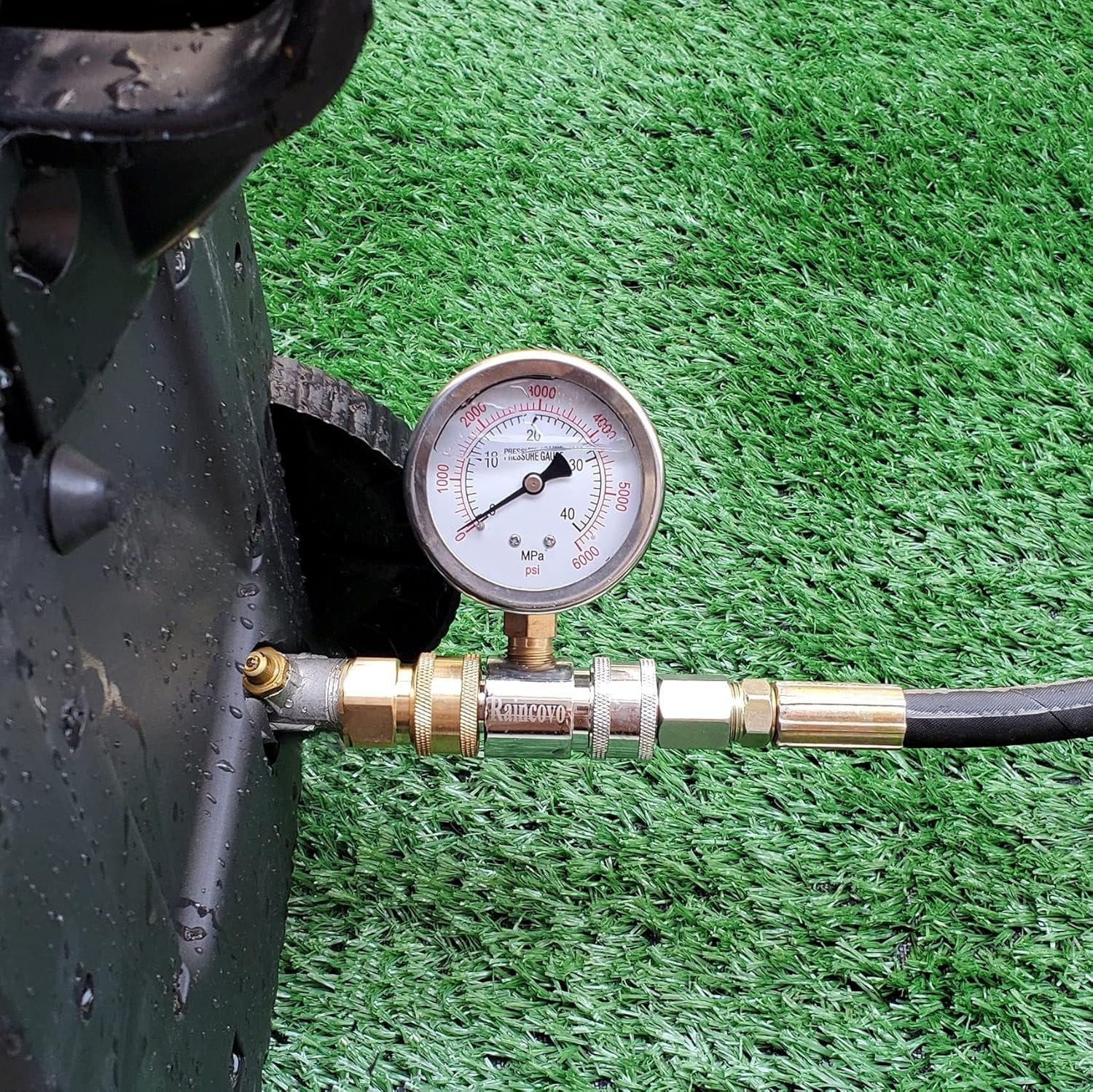 High-Performance 6000 PSI Pressure Washer Gauge – Stainless Steel Durable Design