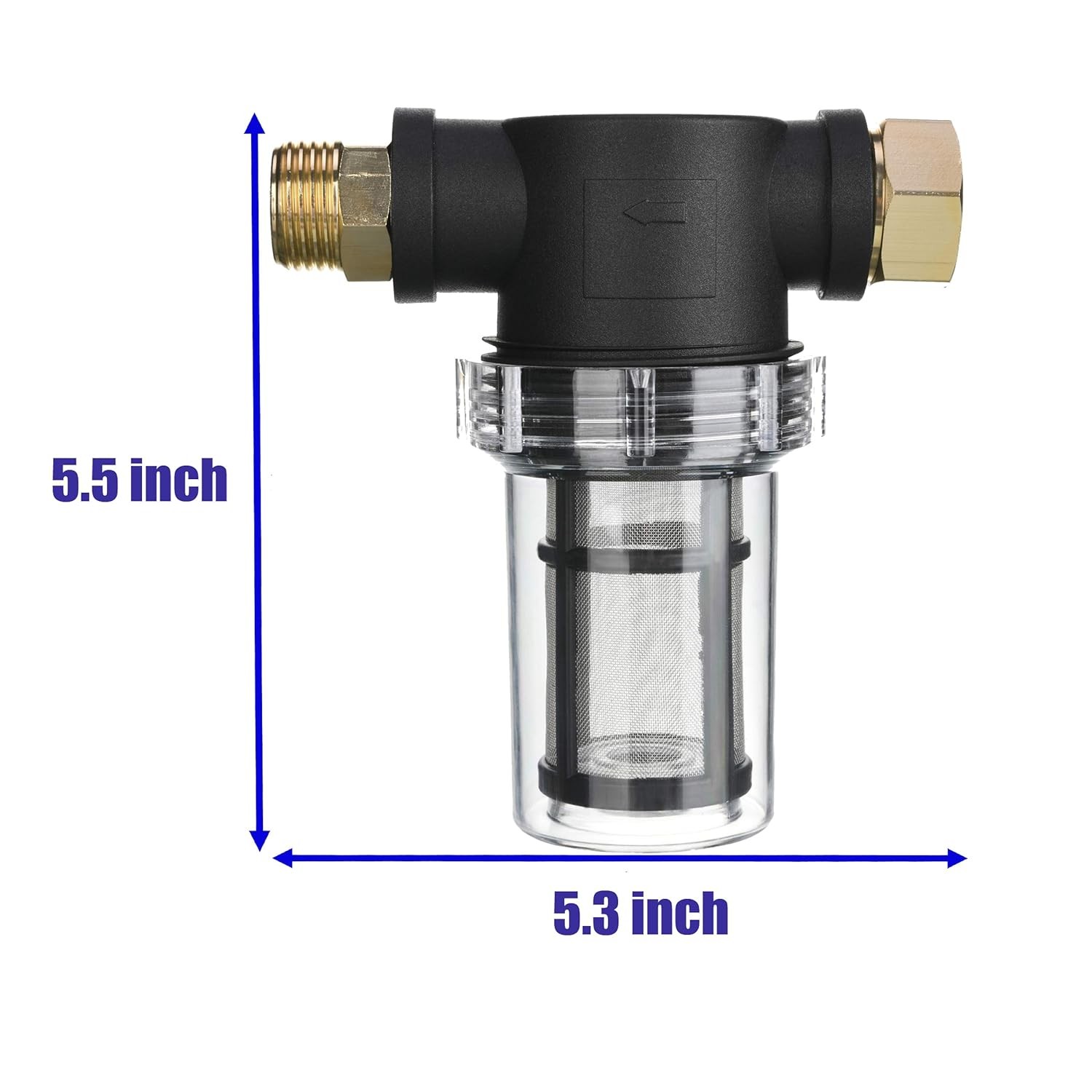 Garden Hose Filter for Pressure Washer Inlet Water 40 Mesh Screen Extra 100 Mesh