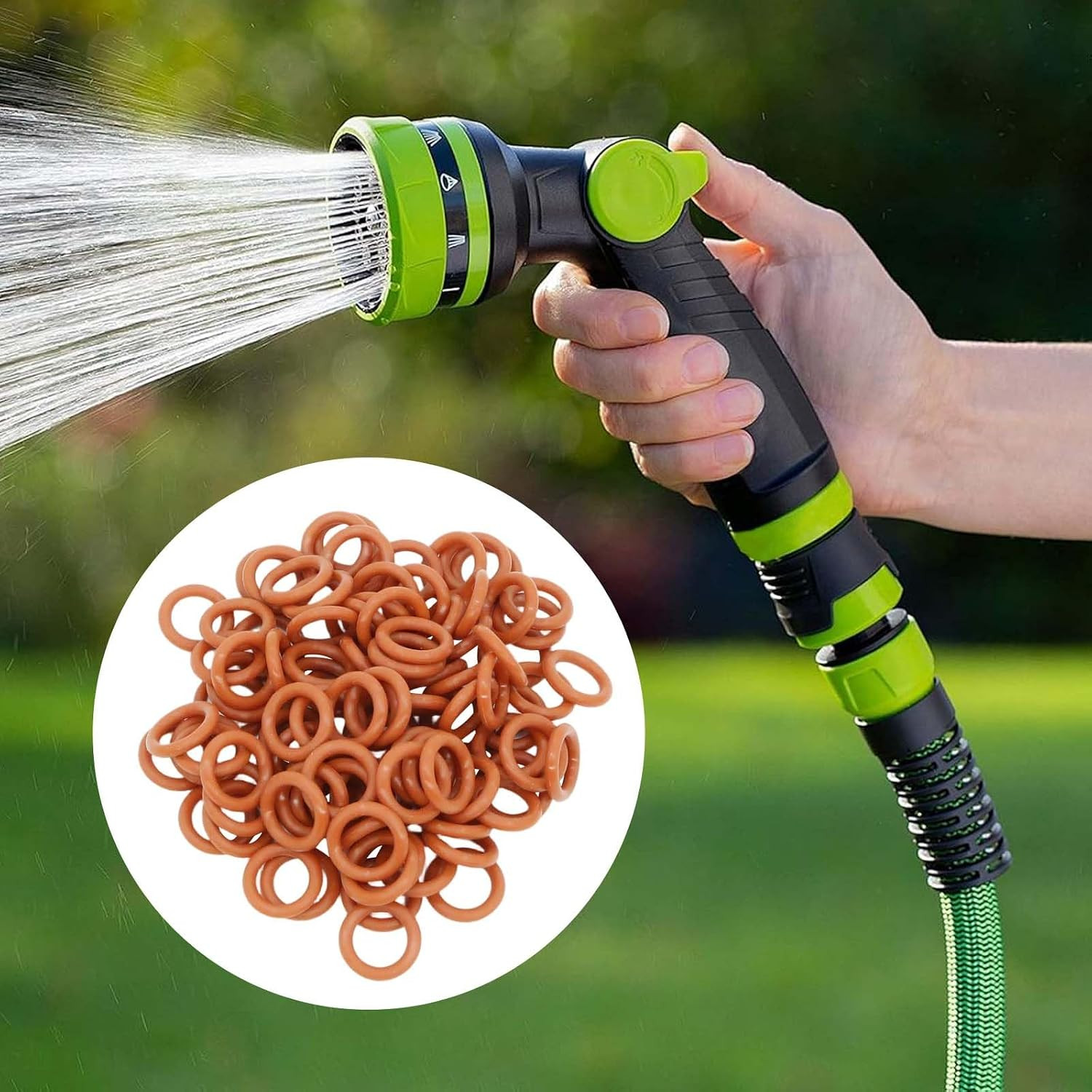 100 Pack 1/4″ Pressure Washer Quick Coulper Colored O-Rings,1/4″ O-Rings Orange