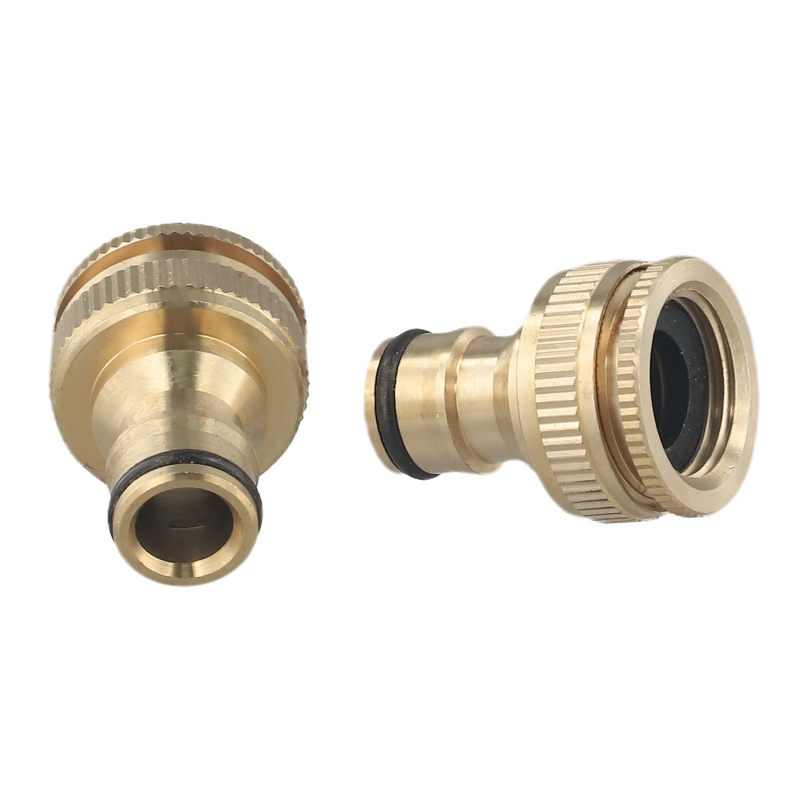 Water Pipe Connector Fitting Adaptor Backyard Quick Connector 3/4in Gold