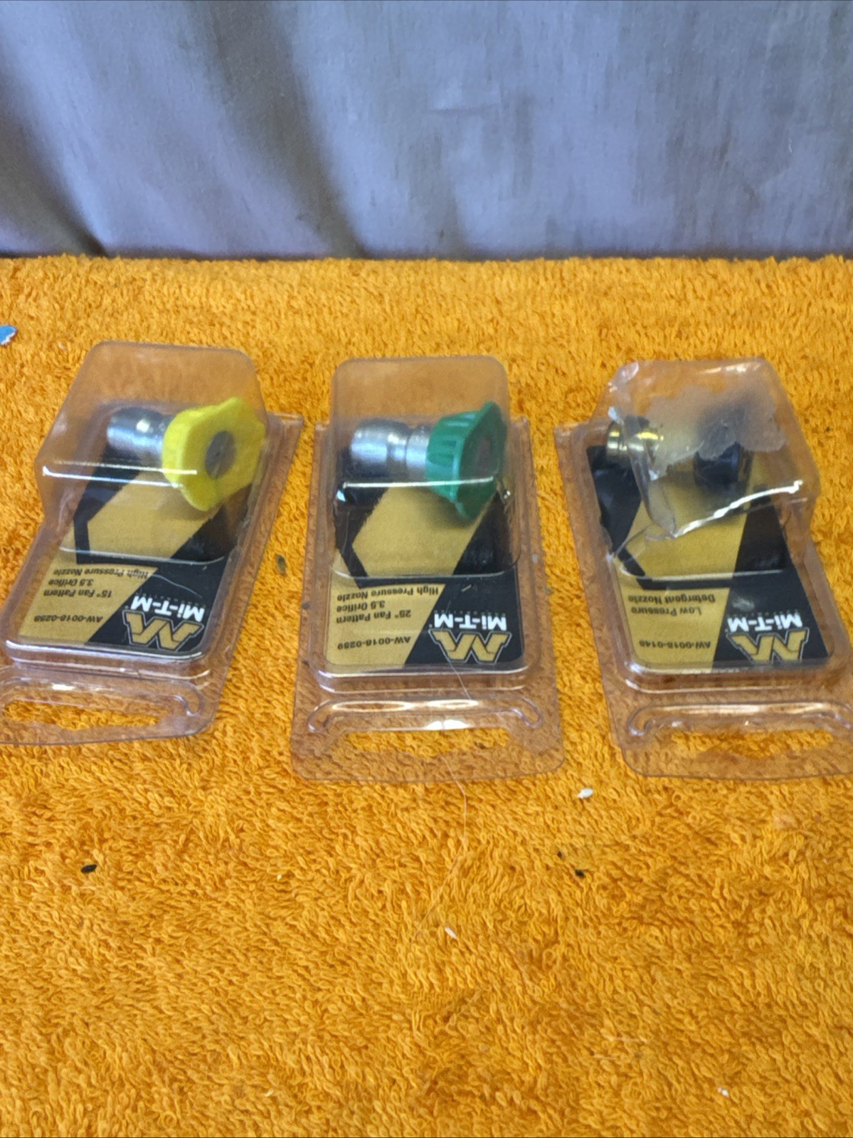Q•Mi-T-M Pressure Washer Tips Set Of 3 High 15, 25 & Low Pressure Detergent