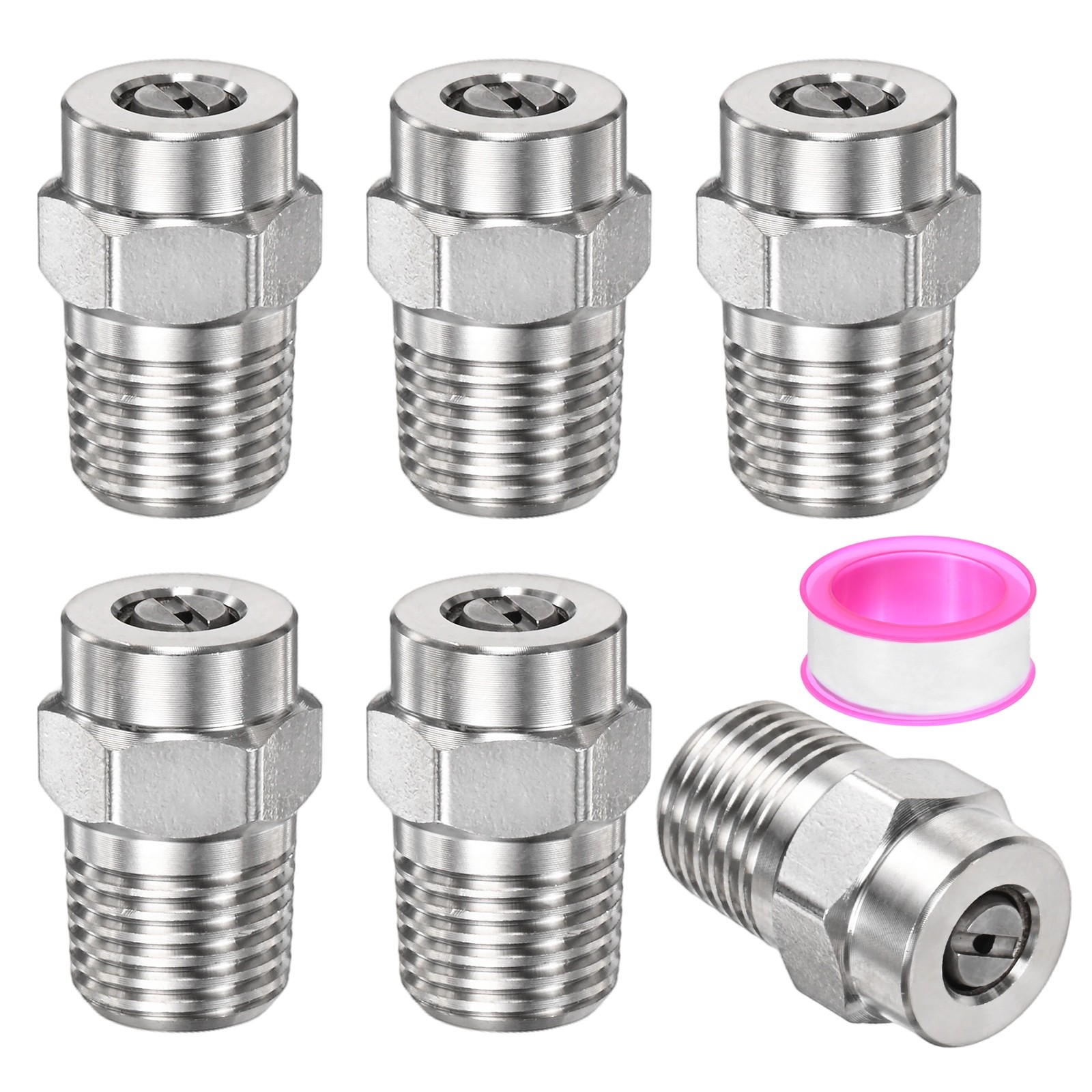 Surface Cleaning Tip 1/4″ NPT 25° [6PCS] – 1,382MM Pressure Washer Nozzle