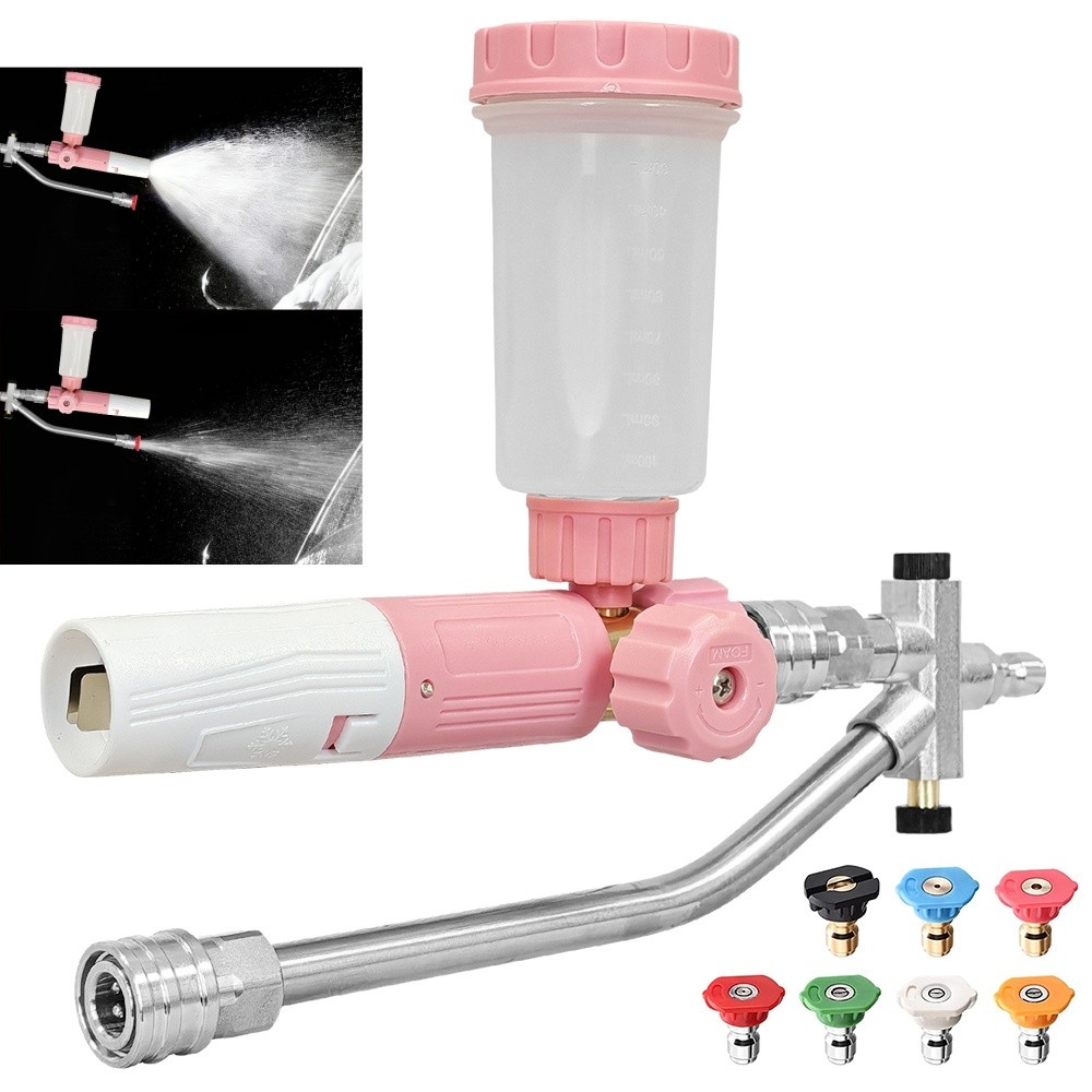 Foam Cannon for Pressure Washer with Dual Connector Accessory, Power Washer Soap