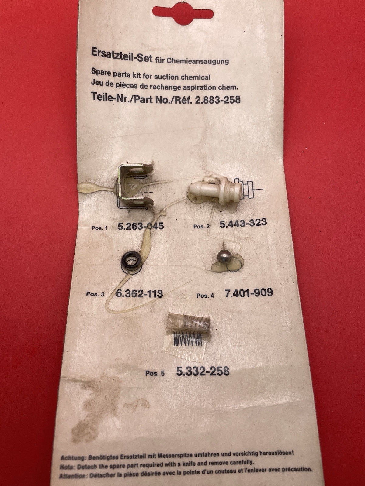 Karcher Pressure Washer Spare Part Set Neutrally 2.883-258.0