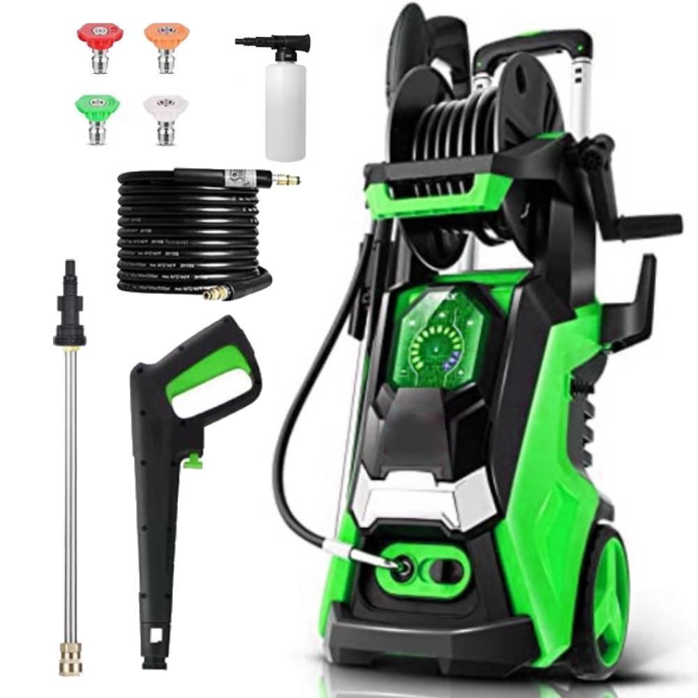 Portable 3800PSI Electric High Pressure Washer with Telescopic Handle for Cars