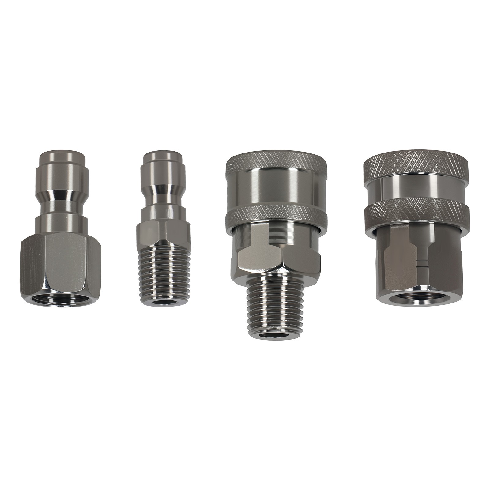 1/4″ Quick Connect Pressure Washer Adapter Stainless Steel NPT 2 Set