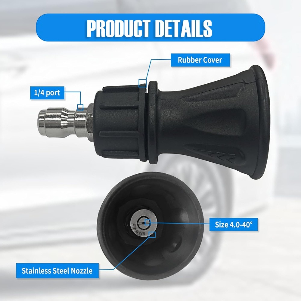 Wide-Angle Durable Easy-To-Install Efficient 40° 4.0 Orifice Washer Nozzle Guard