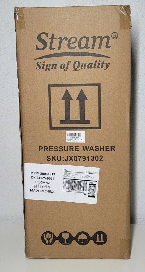 Stream 2000PSI Electric Presssure Washer 120 Volt Portable BLACK & BLUE $150 NIB