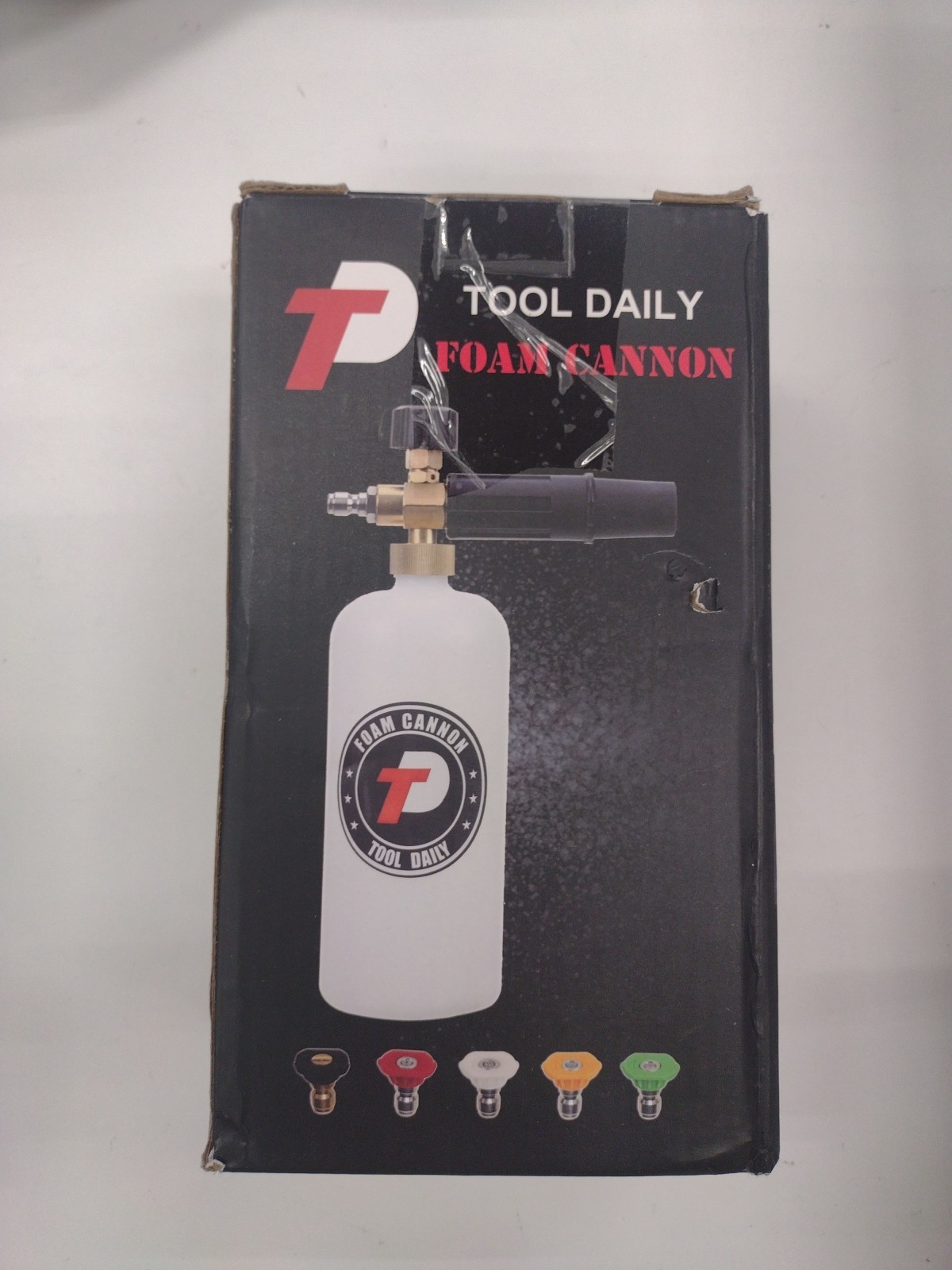 Foam Cannon with 1/4 Inch Quick Connector, 1 Liter, 5 Pressure Washer Nozzle …