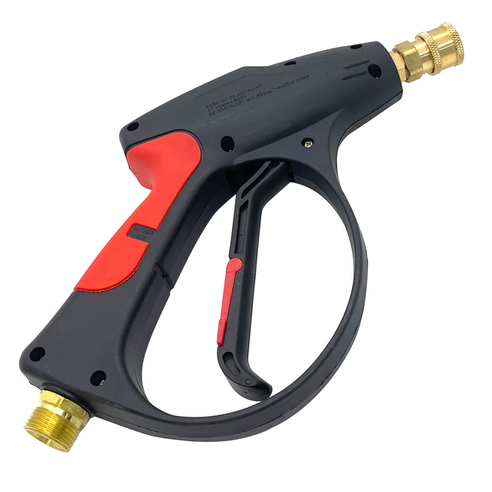 1/4″ High Pressure Washer Gun 4000 PSI Car Wash Foam Spray Short Wand w/5 Nozzle