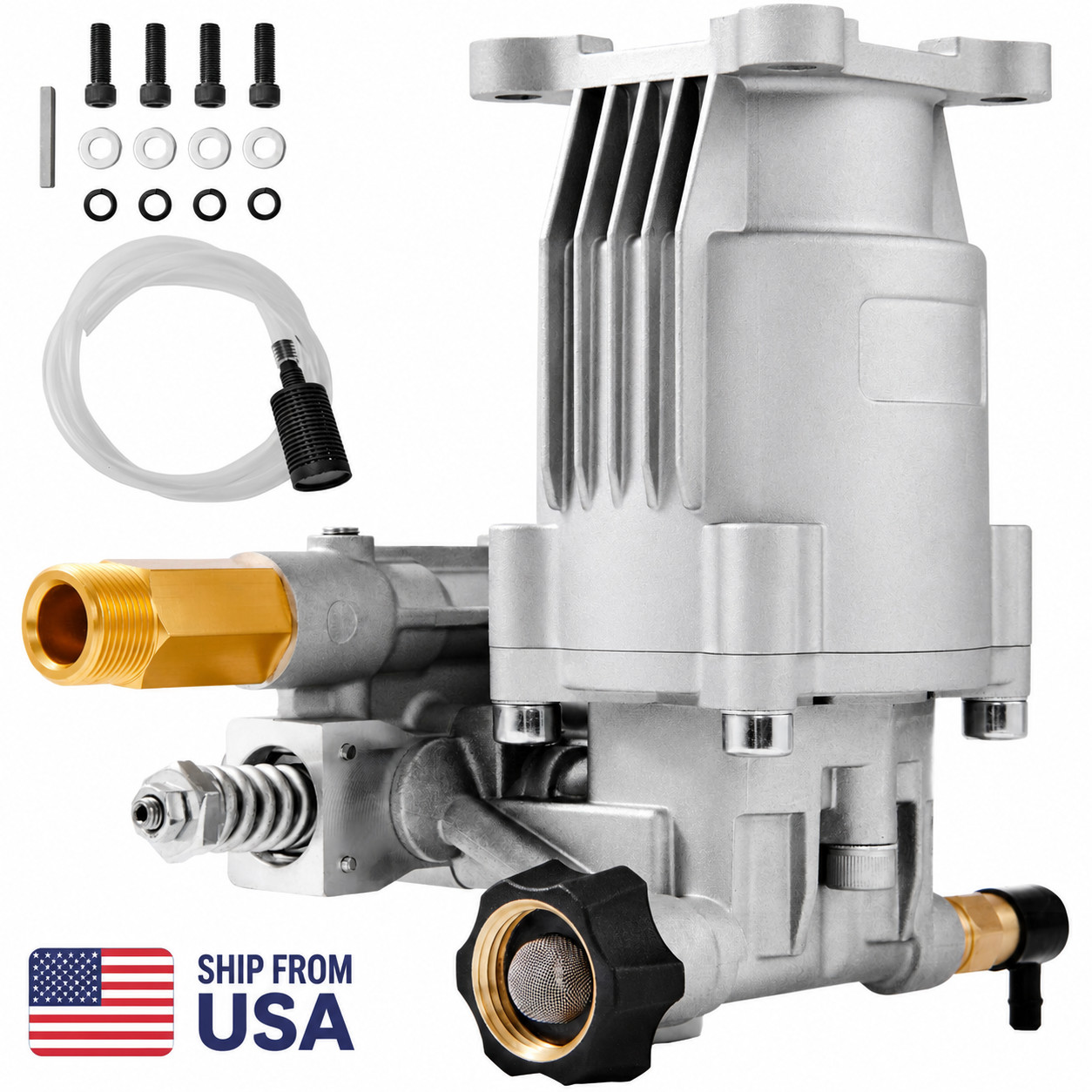 Pressure Washer Pump Power Washer Pump 3/4″ Horizontal 3400 PSI 2.5 GPM USA
