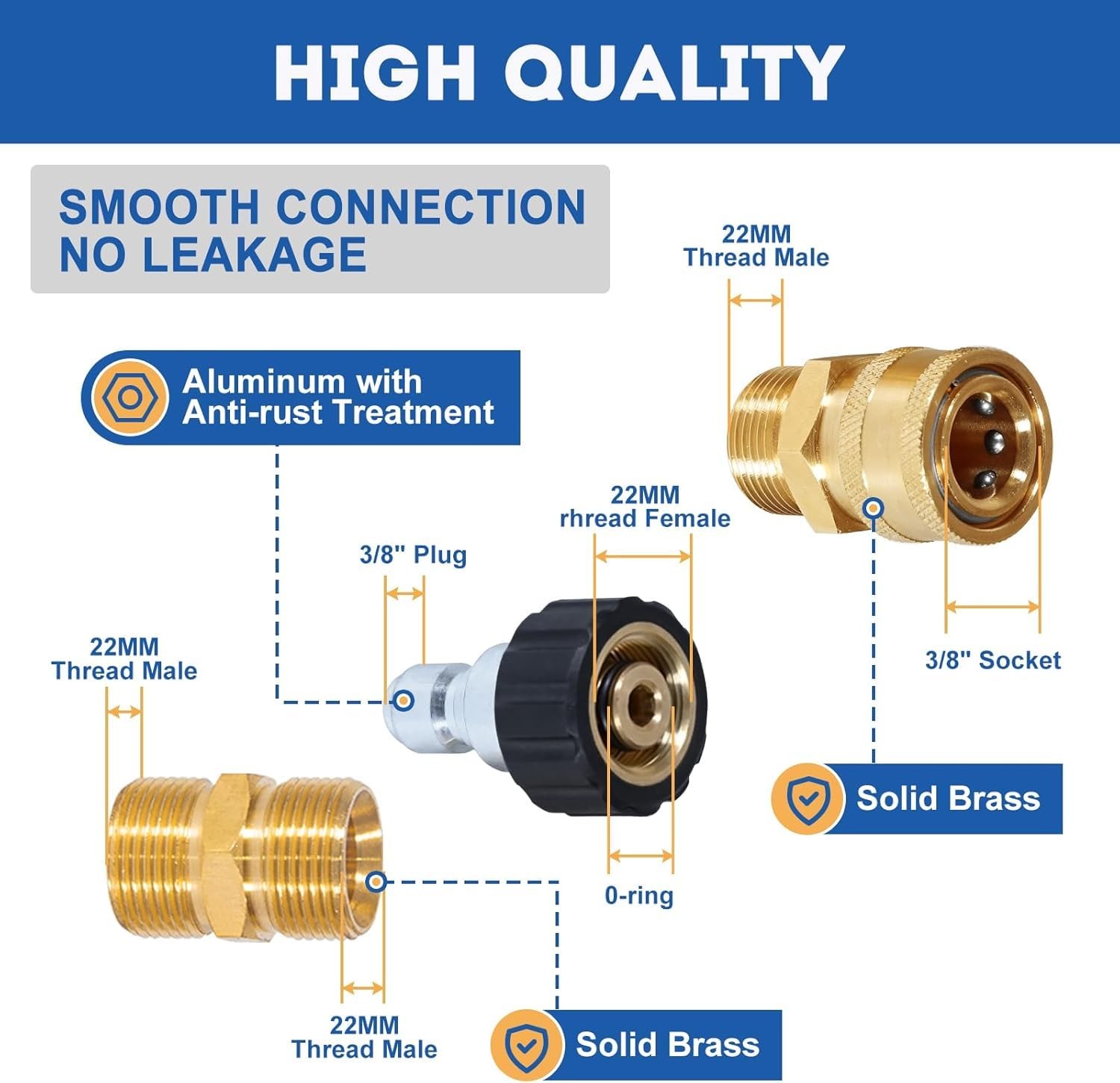 TOOLCY PVC pressure washer hose 50ft 3400 PSI