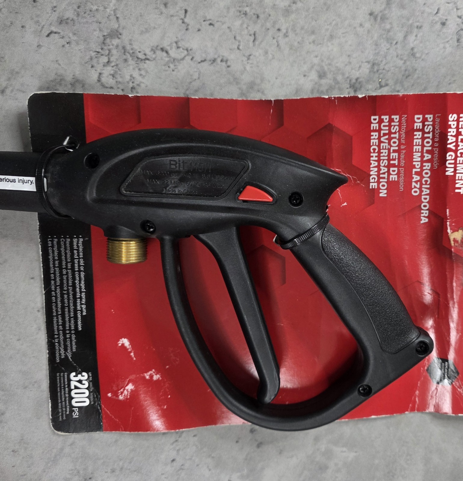 Genuine Briggs & Stratton 6200 Pressure Washer Spray Gun w Trigger Lock 3200 psi