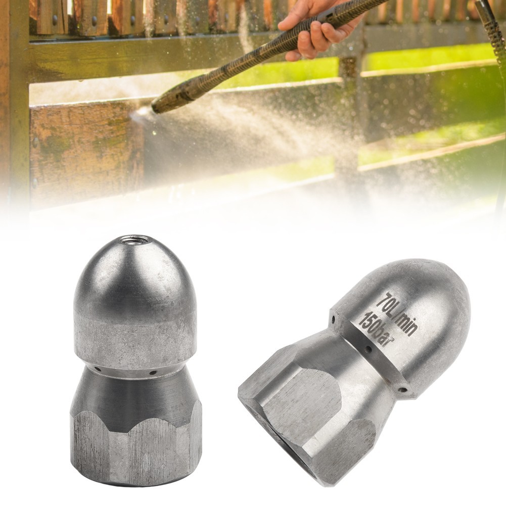 G1/2inch Pressure-Drain Jetter Hose Nozzle Flusher Pipe Nozzles For Heavy Dirty