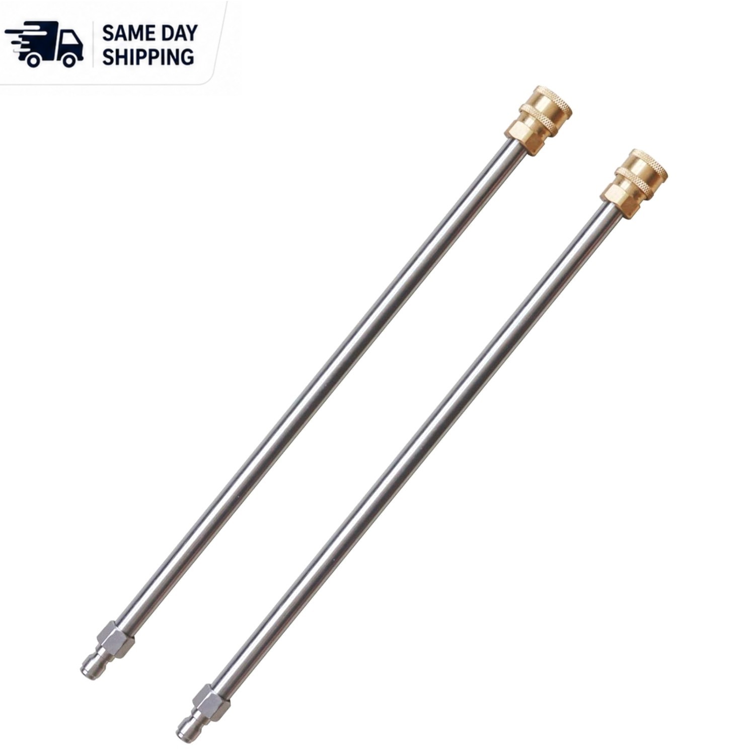 Durable 17″ Stainless Steel Extension Wand with 1/4″ Quick Connect for 4000 PSI