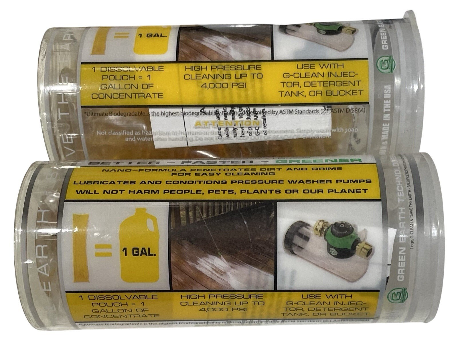 Green Earth Technologies G-Clean Pressure Washer Cleaning Solution Mold Mildew