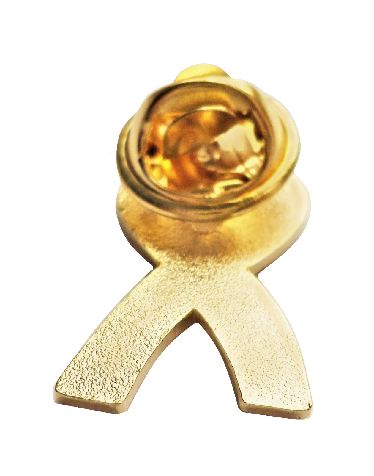 Livingston Supporter Yellow and Black Scarf Ribbon Pin Badge GOLD plated