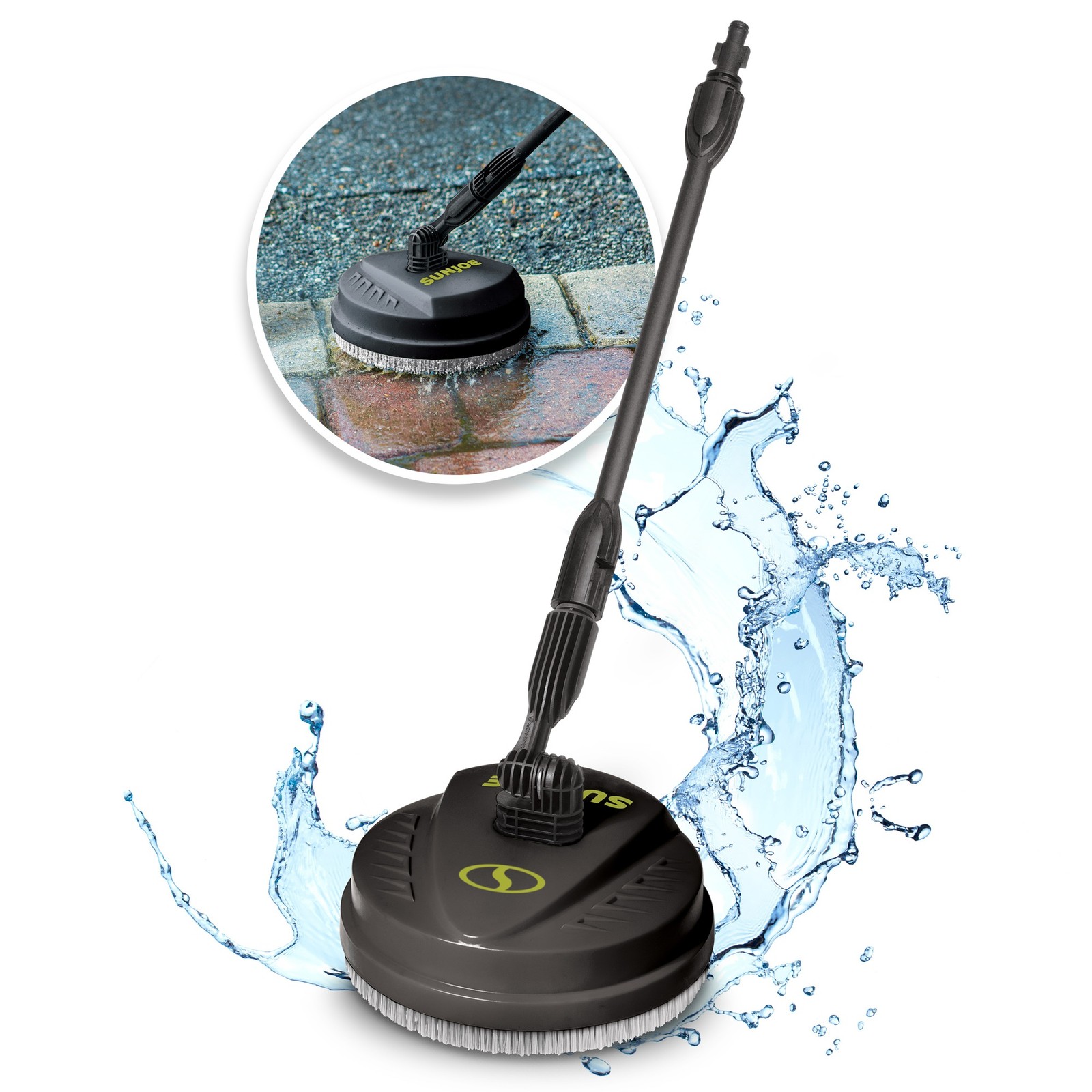 Sun Joe 10″ Pressure Washer Attachment, Multi Surface, Green/Black (Open Box)