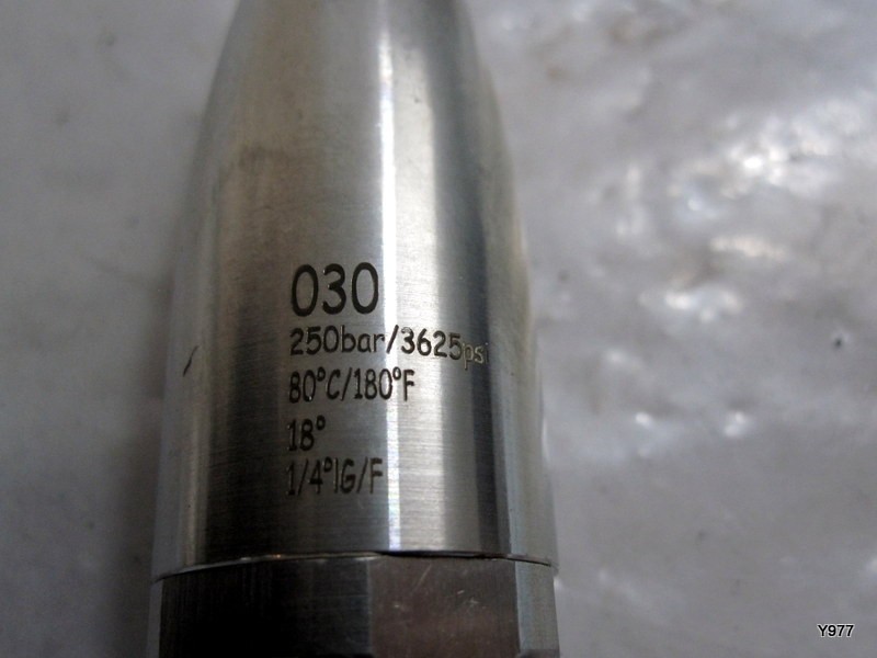 1.08mm Jetter Nozzle for Pressure Washer Stainless Steel 1/4