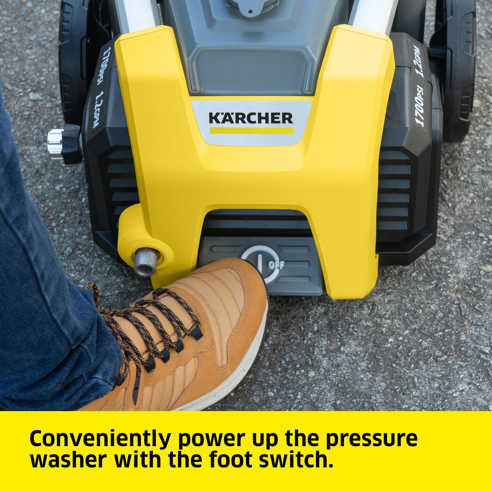 Kärcher Pressure Washer K1700, 3 Spray Nozzles, Detergent Tank