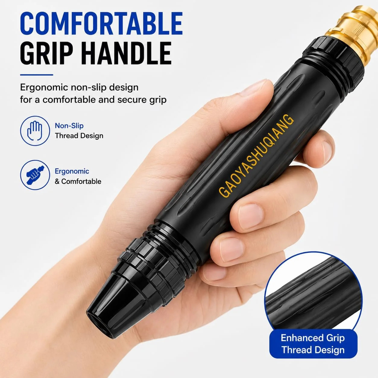 2026 New Jet Nozzle Power Washer for Garden Hose-Fit ID 11-16mm Tubing, High Pre