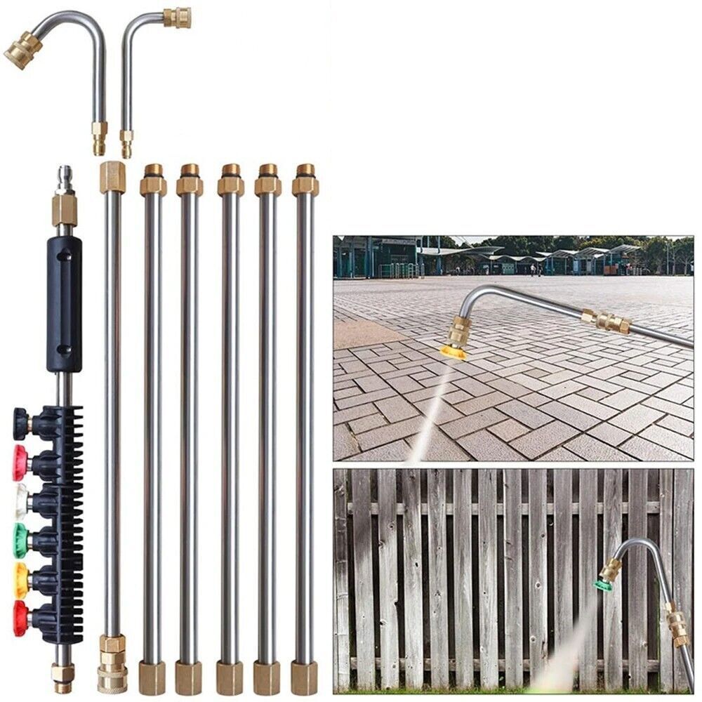 4000PSI Pressure Washer Extension Wand Power Lance Spray Gun Nozzle 1/4″ Connect