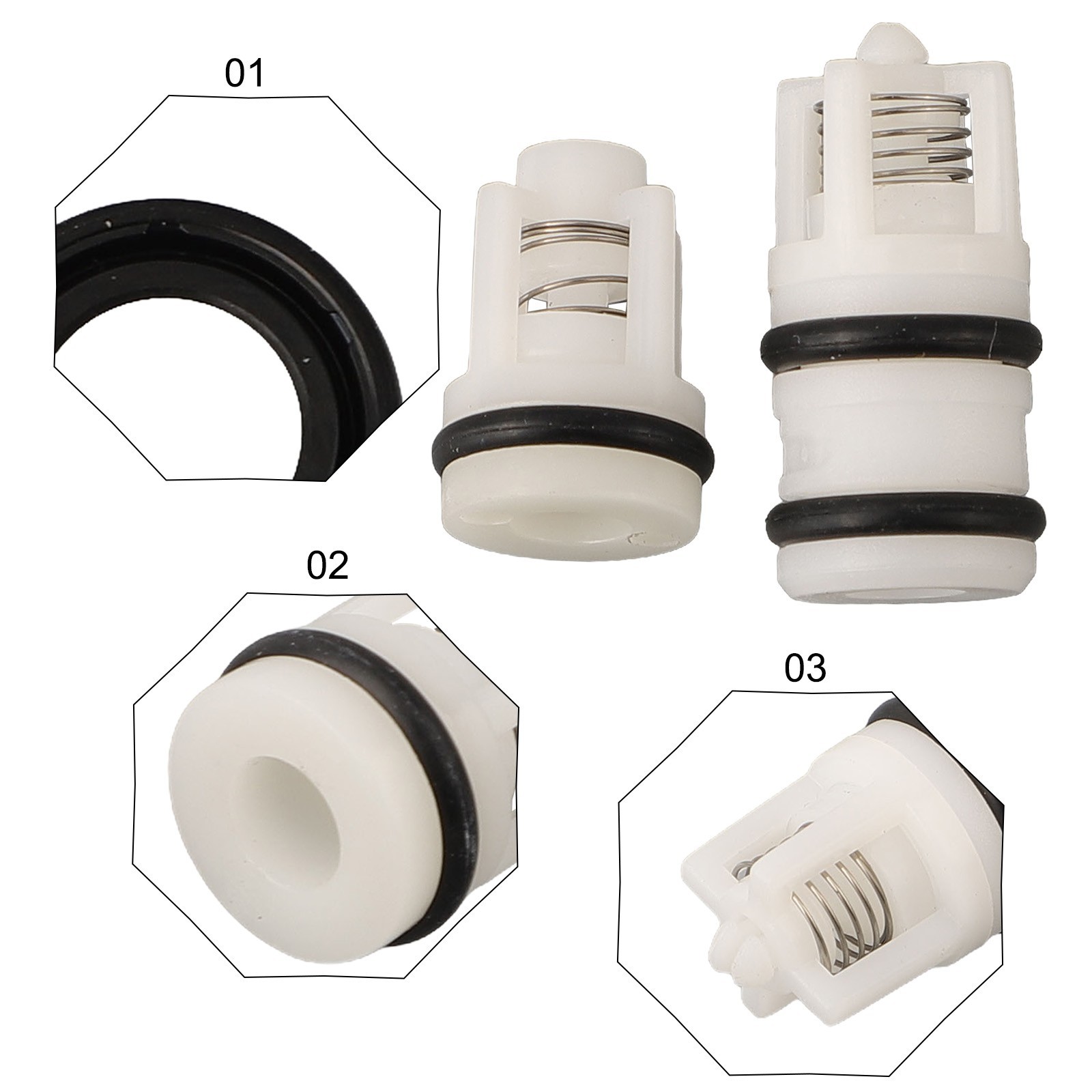 Efficient Pump Head Repair Kit with Seal Oil Check Valves for Cleaning
