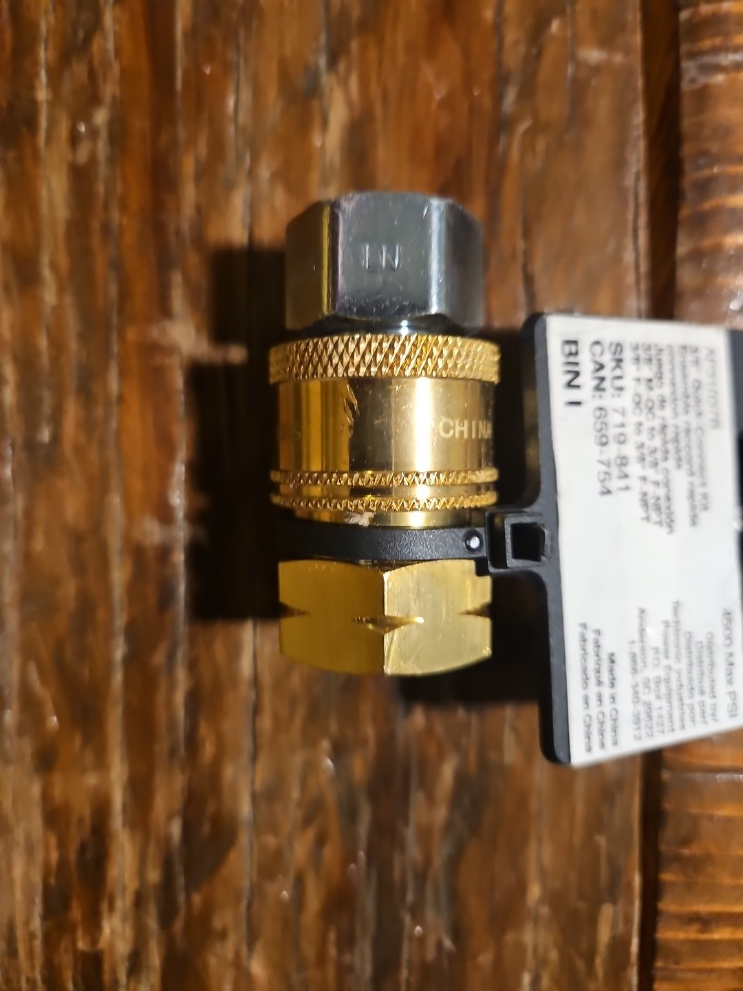 6 – POWERFIT 3/8″ MALE QUICK-CONNECT X FEM NPT KIT AP31037B, PRESSURE WASHER