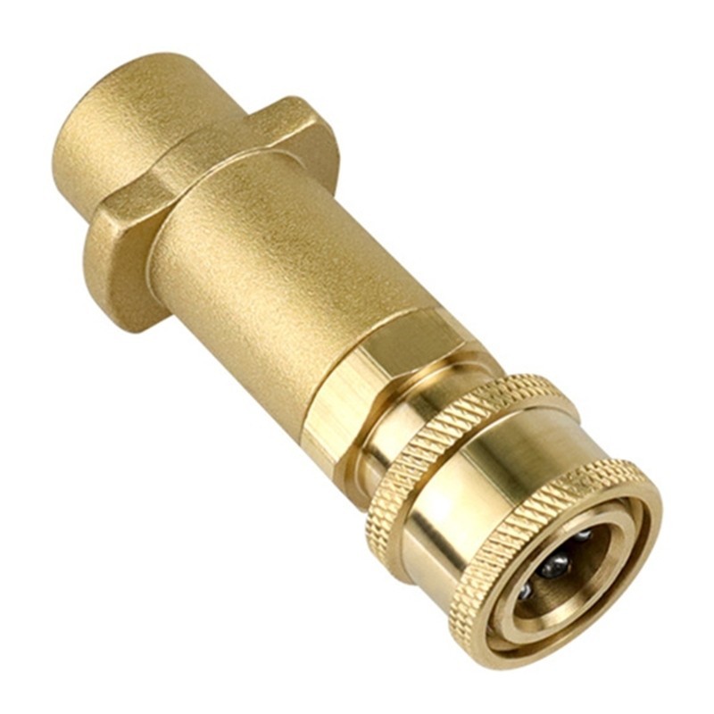 Pressure Washer Brass Adapter for Pressure Washer Foams Pots 1/4Inch Interfaces
