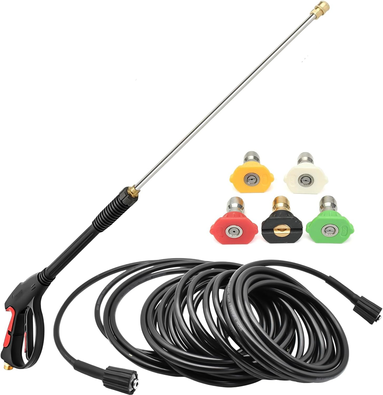 Kit de pistola y manguera para hidrolavadora 4000 PSI con 26 pies