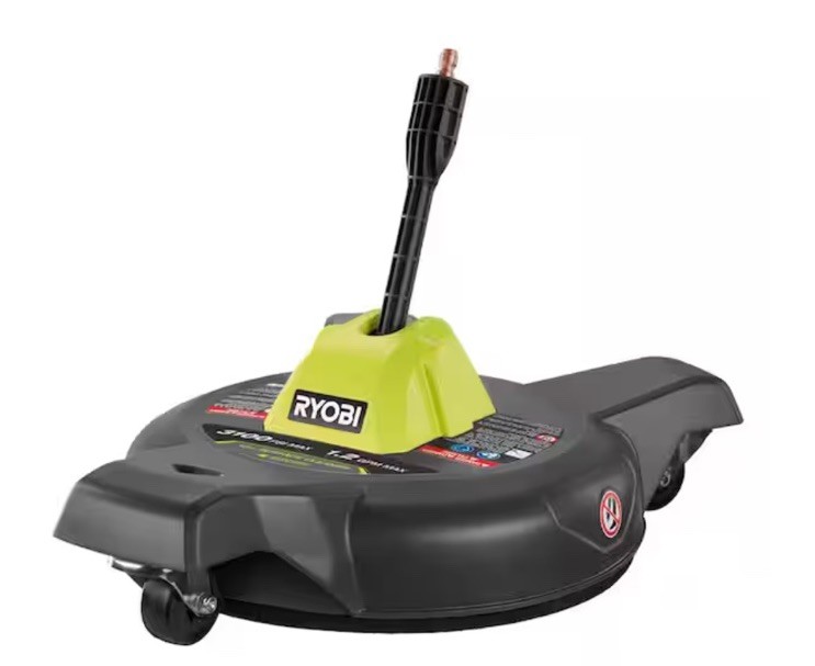 Ryobi RY31SC312 1.2GPM 12″ Surface Cleaner For Electric Pressure Washer