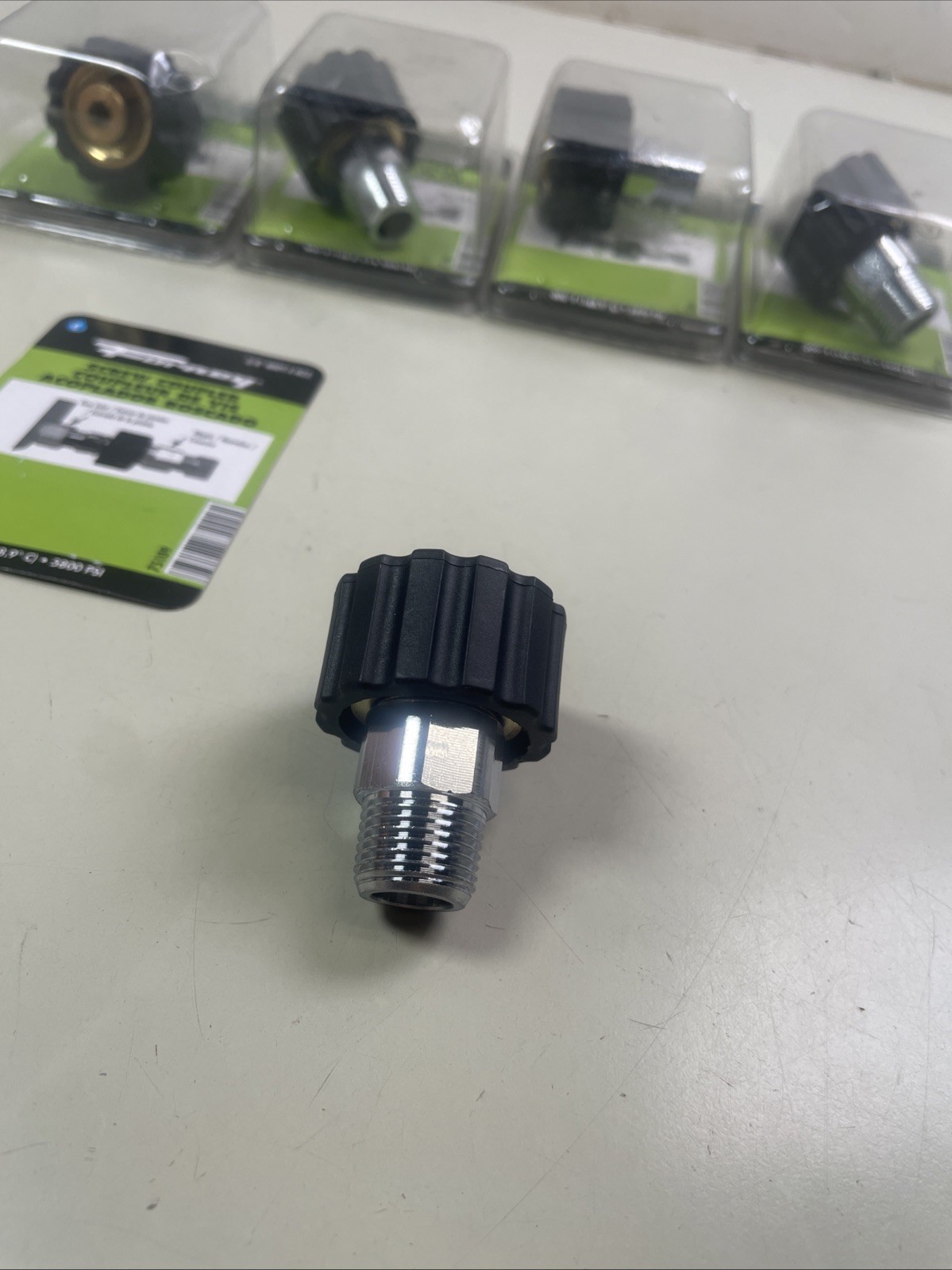 Forney 75109 5800 PSI 3/8” MNPT x M22 Screw Coupler Coupling (5 Pack)