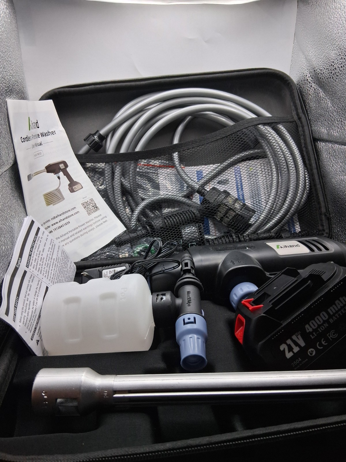 Aihand Cordless Pressure Washer, 652PSI Portable Power Cleaner with Rechargeable