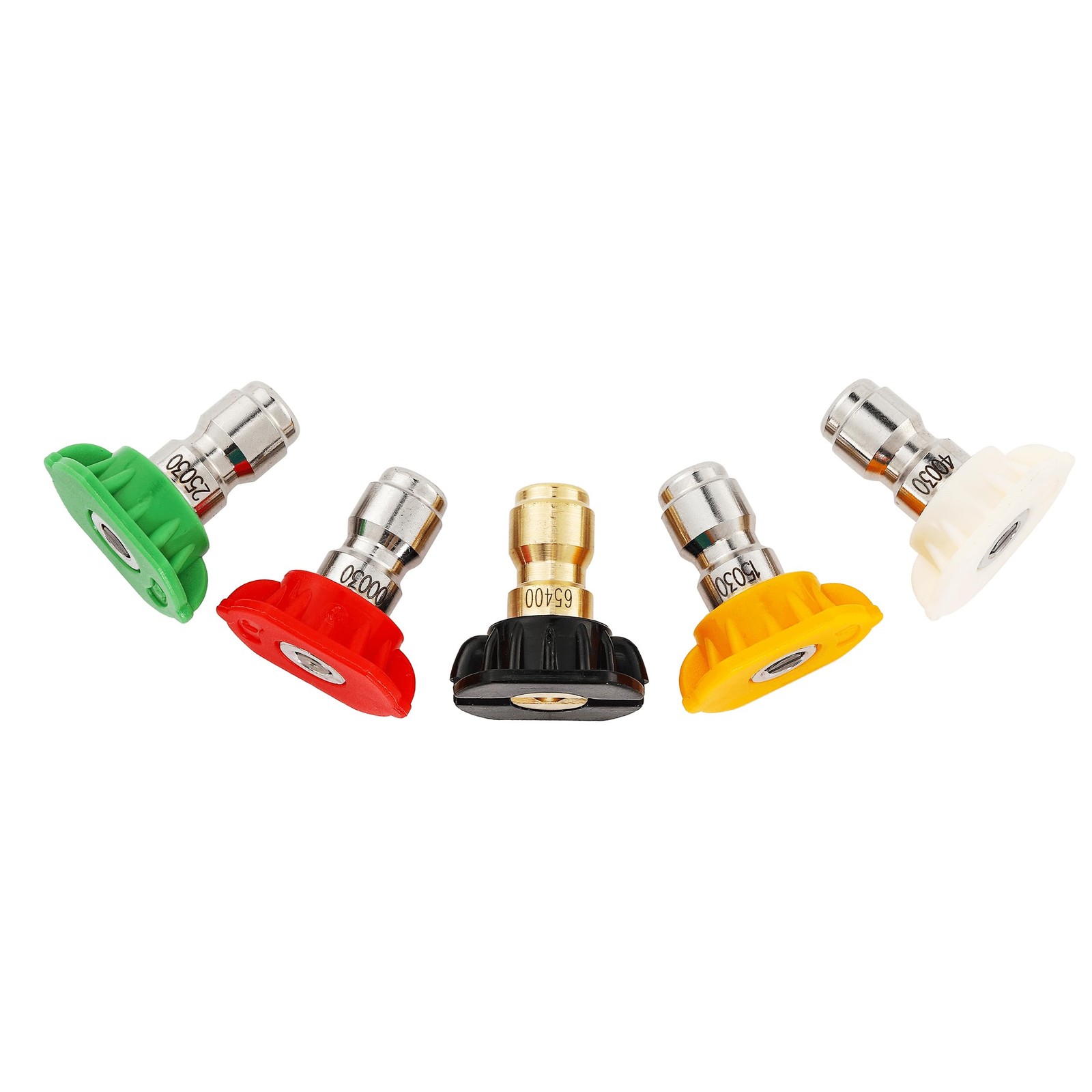 Pressure Washer Nozzle Tips Multiple Degrees 1/4 Inch 5pack orifice 3.0