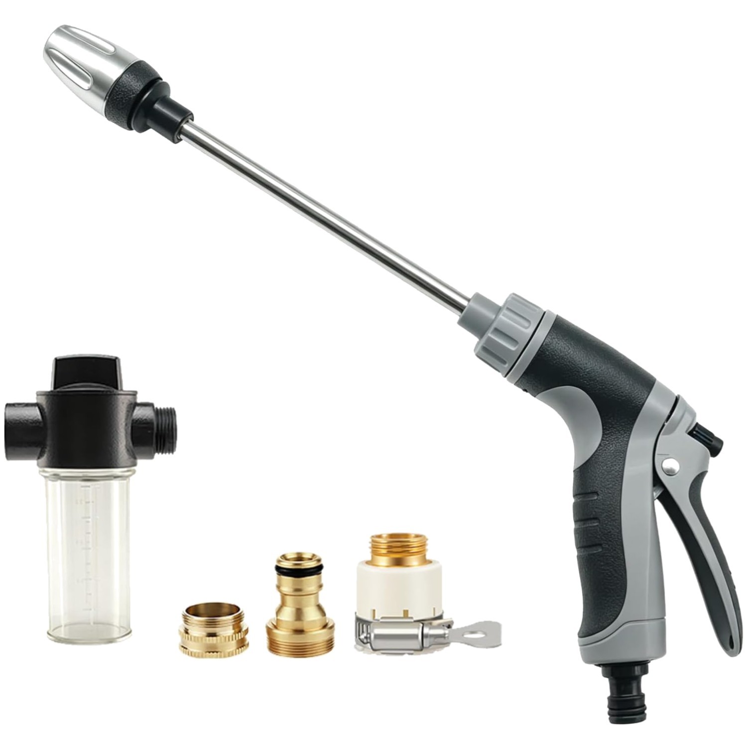 Handheld Pressure Washer Nozzle – Metal Connectors