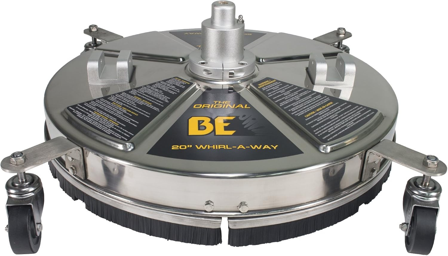 20″ Whirl-A-Way Stainless Steel Surface Cleaner for Hot/Cold Pressure Washers