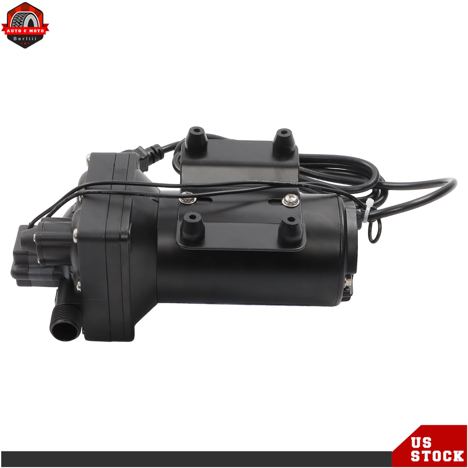 110V AC 4-chamber Water Diaphragm Pump 5.5GPM 75PSI Self Priming RV Water Pump
