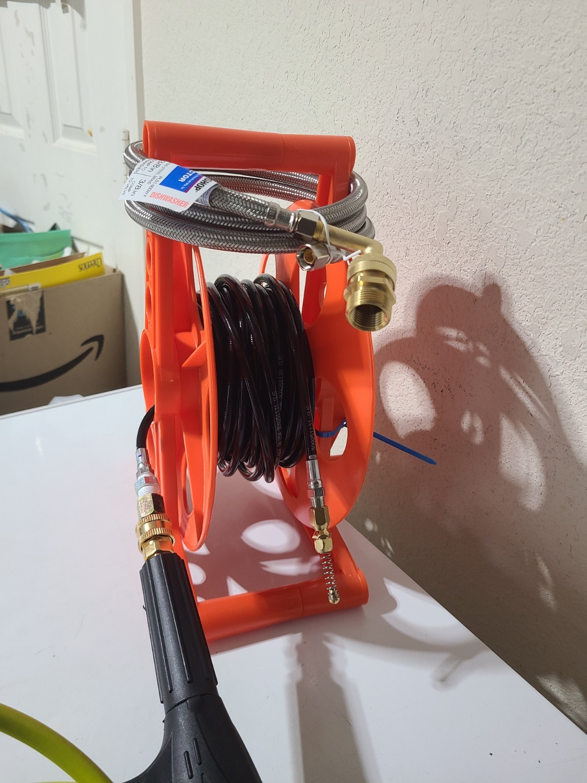 Already Assembled – Sewer Jetter Kit for Pressure Washer 50ft 1/8In. Easy in/out