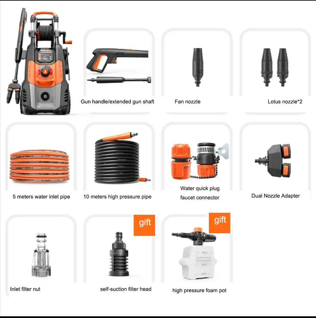 2800W220V Household High-pressure Car Washing Machine/High-pressure Water Gun