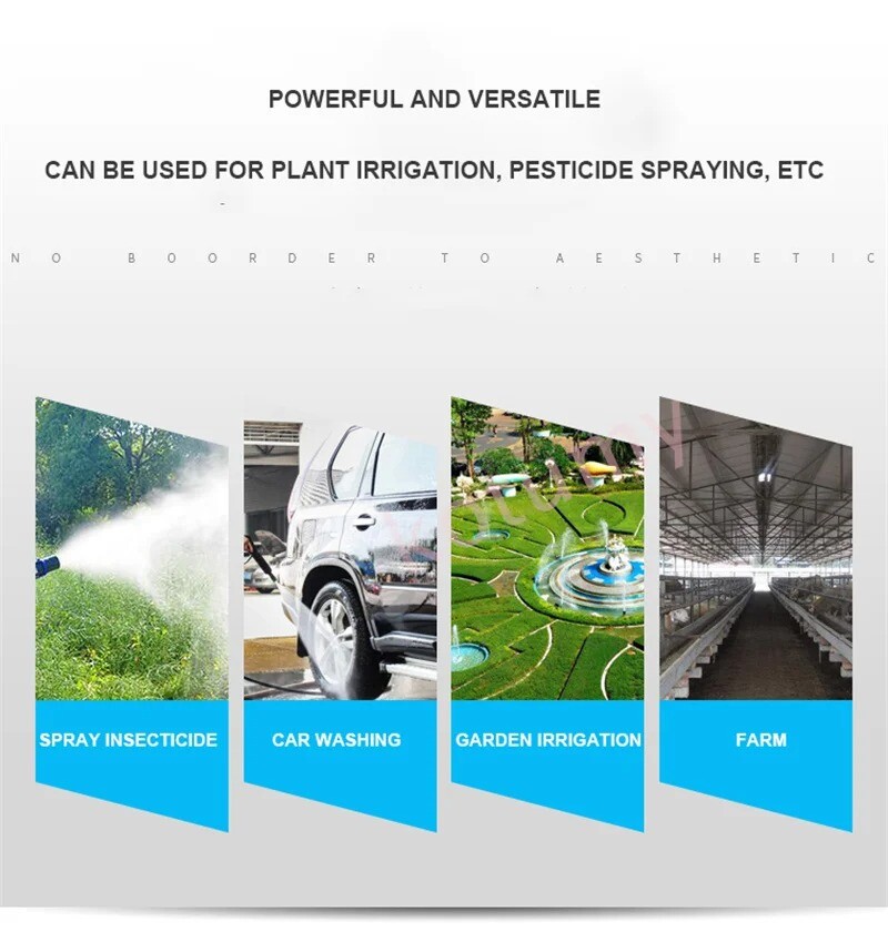 220V Electric Coil Sprayer High Pressure Agricultural Plunger Pump Irrigation