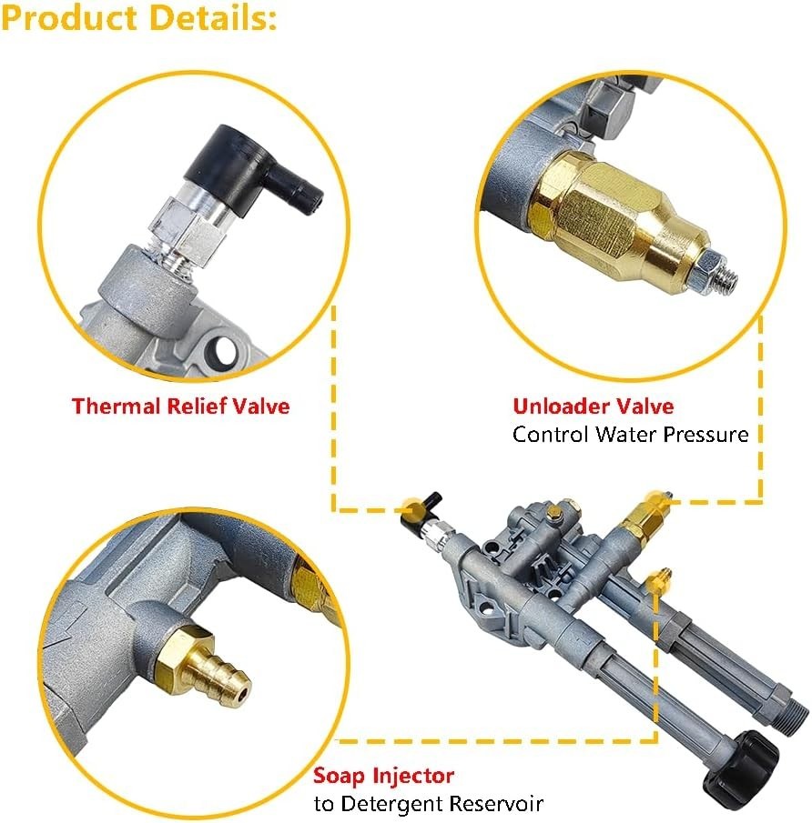 92841730 92840020 2800 Psi Pressure Washer Pump For Craftsman 580.752501 126T02
